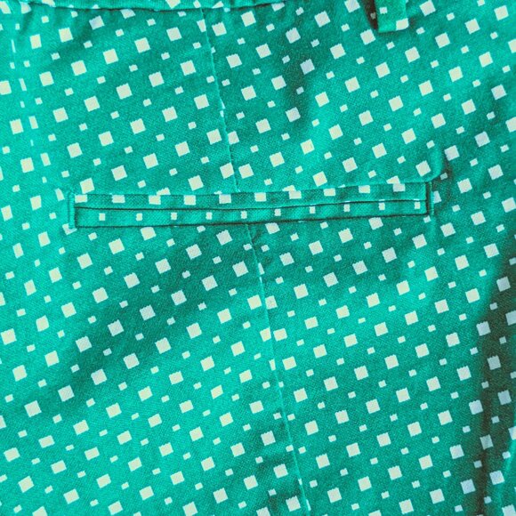 Gap Cropped Pants in Green & White - SZ 6 - Picture 6 of 8